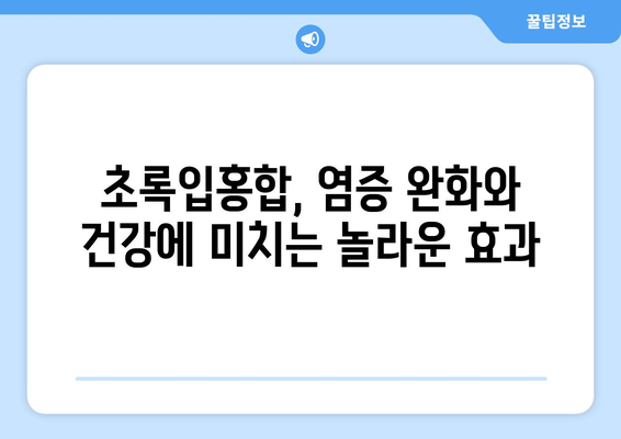 초록입홍합 보충제| 효능, 부작용, 먹는법, 염증 완화 효과까지! | 건강, 영양, 면역, 관절 건강