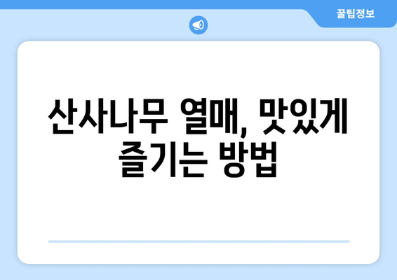 산사나무 효능, 부작용, 열매 먹는 법 총정리| 꽃사과와 비교분석 | 산사나무 효능, 산사나무 부작용, 산사나무 열매, 꽃사과