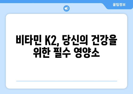 비타민K2의 놀라운 효능과 풍부한 식품 섭취 가이드 | 건강, 뼈 건강, 혈액 건강, 식단