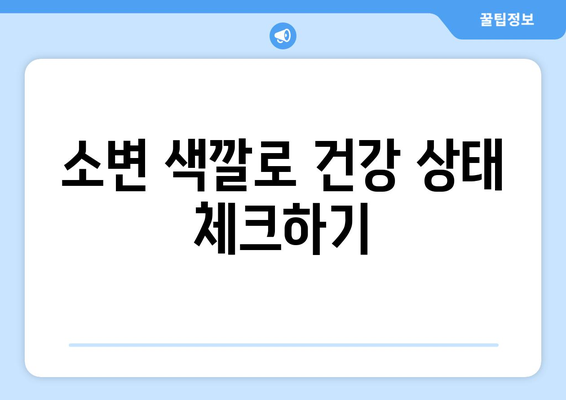 소변 색깔이 말해주는 건강 신호 | 건강 지표, 소변 색깔 변화, 건강 관리 팁