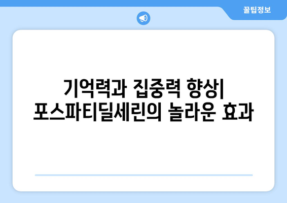 포스파티딜세린 효능, 부작용, 권장량, 섭취 방법 총정리 | 건강, 두뇌, 기억력, 집중력, 영양제