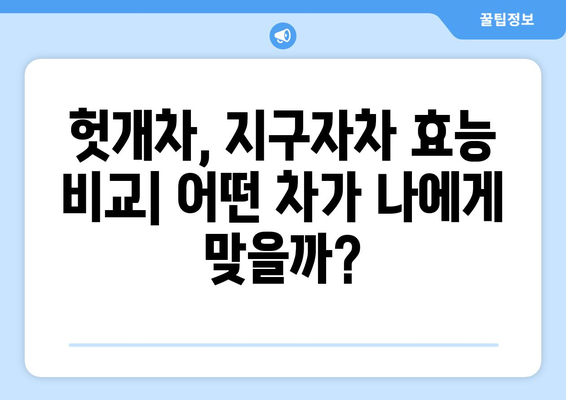 헛개나무 효능, 부작용, 끓이는 법 완벽 정리 | 헛개차, 지구자차, 건강 정보, 효능 비교