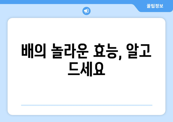 배의 모든 것| 효능, 영양, 먹는 법, 주의사항, 동양배와 서양배 비교 | 배, 건강, 과일, 섭취