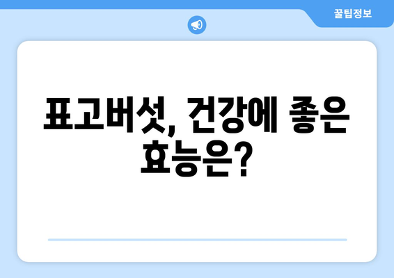 표고버섯 부작용, 궁금한 점 모두 해결해 드립니다! | 알레르기, 부작용 증상, 주의사항, 건강 정보