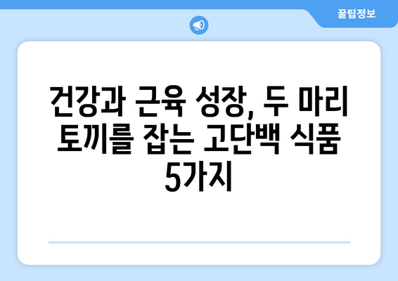 단백질 풍부! 달걀보다 효과적인 고단백 식품 5가지 | 고단백 식단, 근육 성장, 건강 식품