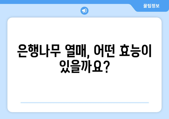 은행나무 열매 효능| 건강에 좋은 은행, 알고 드세요! | 은행 효능, 은행나무, 은행잎, 은행 열매,  은행 효능 부작용