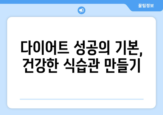 정석 다이어트 성공을 위한 완벽 가이드| 기본 매뉴얼부터 실전 팁까지 | 다이어트, 건강, 체중 감량, 식단 관리, 운동