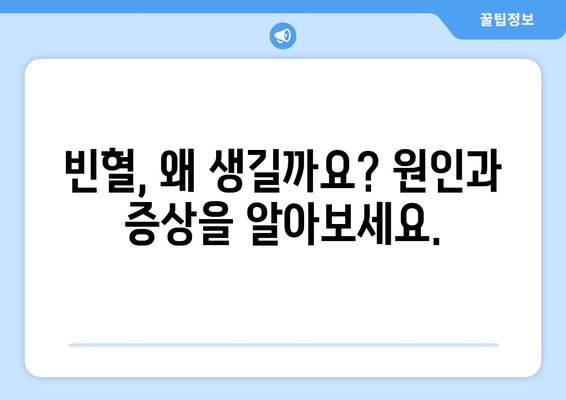 빈혈, 이제 걱정하지 마세요! 빈혈에 좋은 음식 & 원인과 증상 완벽 가이드 | 빈혈, 음식, 영양, 건강, 관리