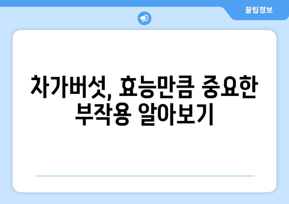 차가버섯 부작용, 궁금한 모든 것 | 차가버섯 효능, 복용 주의 사항, 부작용 정보