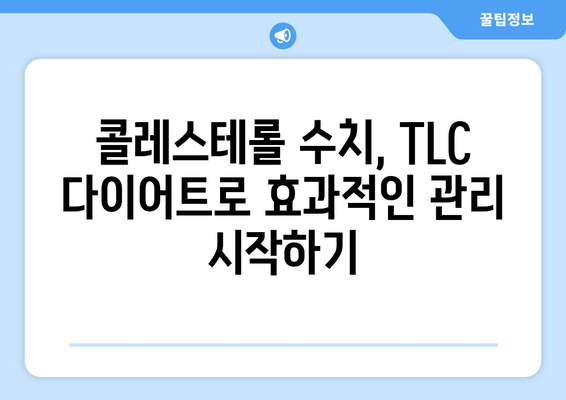 콜레스테롤 걱정, TLC 다이어트로 해결하세요 | 건강 식단, 콜레스테롤 관리, 효과적인 방법