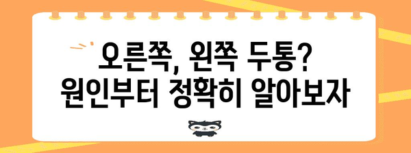 두통 원인 파악 가이드 | 오른쪽, 왼쪽 통증 해결