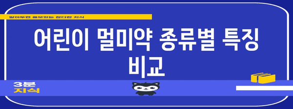 어린이 멀미약 편의점 구매 가이드 | 종류와 복용법