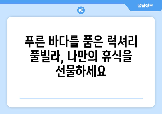 애견 동반 낙원, 남해 풀빌라 추천 🐶🌊 | 푸른 바다와 아기자기한 휴식, 반려견과 함께 떠나는 완벽한 여행