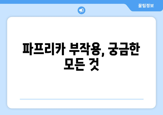 파프리카 부작용, 궁금한 모든 것 | 파프리카 효능, 주의사항, 알레르기