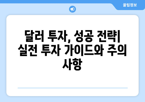 달러 투자 전략 심층 분석| 지속적인 강세 가능성과 투자 전략 가이드 | 달러, 투자, 전략, 강세, 분석, 가이드