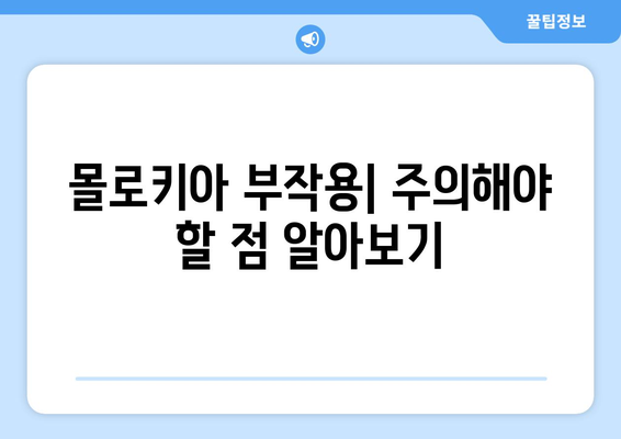 몰로키아의 놀라운 효능과 부작용, 영양성분, 먹는 법까지 완벽 가이드 | 면역력 증진, 슈퍼푸드, 건강