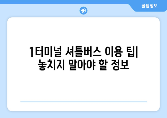 인천공항 제1터미널 셔틀버스 완벽 가이드| 항공사 잘못 도착 시 탑승 방법 | 인천공항, 셔틀버스, 탑승 안내, 터미널 이동