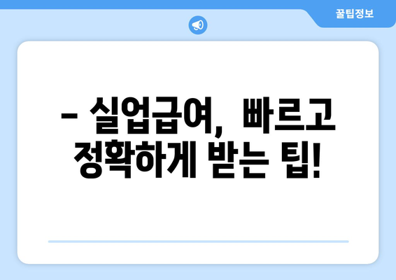 실업급여 신청 꿀팁|  요건부터 절차까지 간단하게 알아보기 |  필수 서류,  지원 방법,  주의 사항