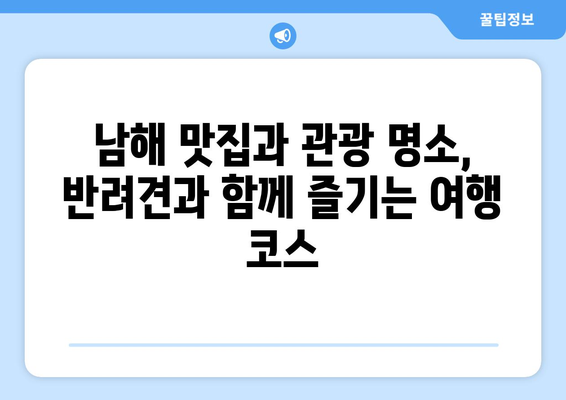 애견 동반 낙원, 남해 풀빌라 추천 🐶🌊 | 푸른 바다와 아기자기한 휴식, 반려견과 함께 떠나는 완벽한 여행