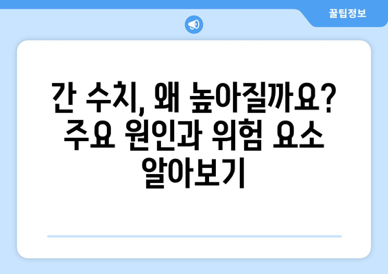 간 건강 관리 가이드| 수치 높아지는 원인 파악 & 개선 방법 | 간 수치, 간 건강, 간 기능 개선