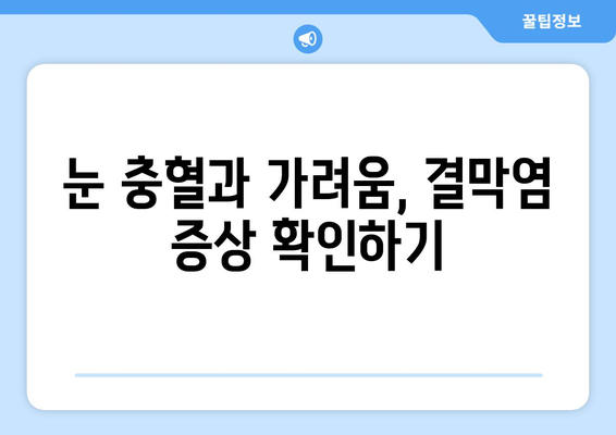 결막염, 증상부터 치료, 예방까지 완벽 가이드 | 눈 건강, 안과 질환, 눈 충혈, 눈 가려움