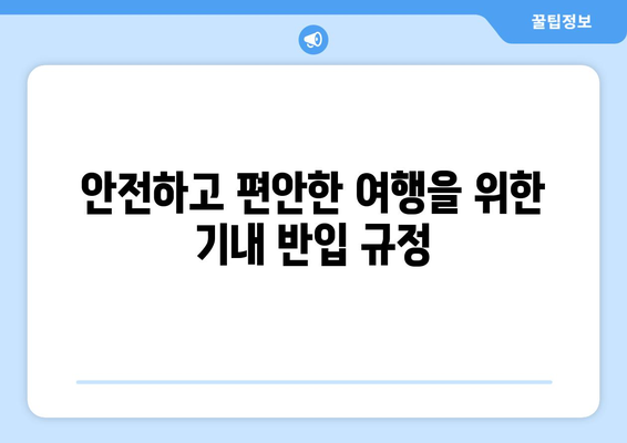 기내 반입 금지 물품 완벽 정리| 꼼꼼하게 챙겨 떠나세요! | 여행 준비, 짐 싸기, 항공 안전