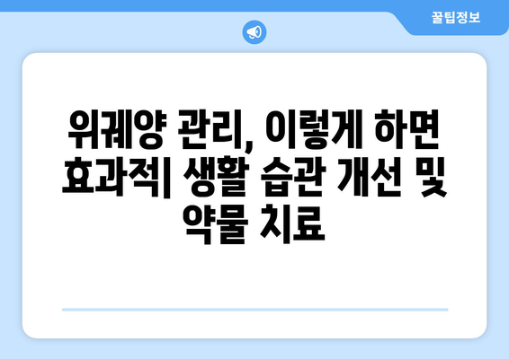 위궤양 관리 가이드| 응급처치부터 합병증 예방까지 완벽하게 이해하기 | 위궤양 증상, 원인, 치료, 관리 팁