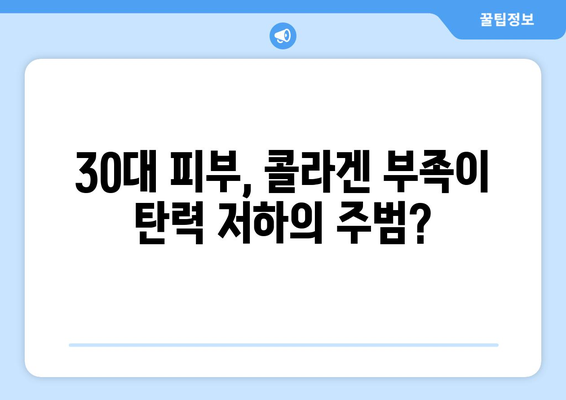 30대 여성 피부 건강 지키는 필수 영양제 가이드 | 콜라겐, 비타민, 미네랄, 피부 노화, 탄력