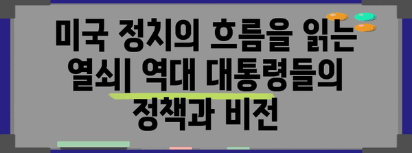 역대 미국 대통령 완벽 정리| 1대 조지 워싱턴부터 46대 조 바이든까지 | 미국 역사, 대통령 목록, 미국 정치