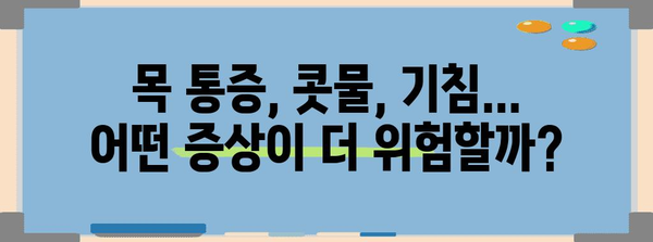 독감과 코로나 증상 순서별 차이점 파악하기