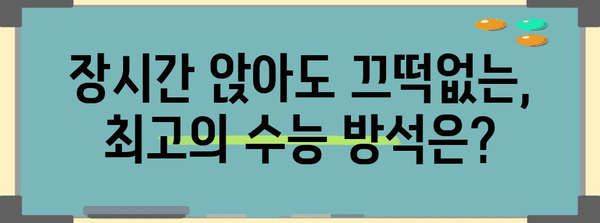 수능 방석 추천 가이드| 편안함과 집중력, 두 마리 토끼를 잡아라! | 수능, 시험, 공부, 집중력, 편안함, 추천