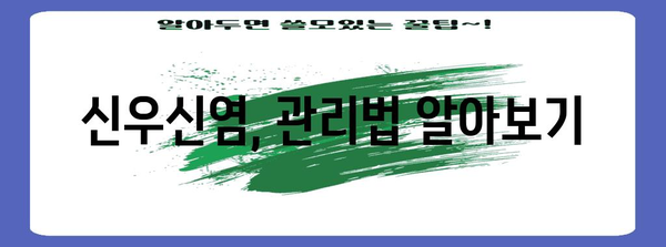 신우신염 관리 가이드 | 진단, 치료, 예방