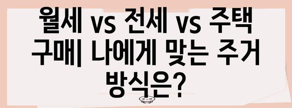 전세 대출 vs 주담대 | 나에게 맞는 비교 분석