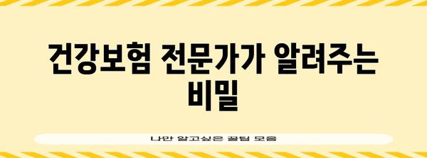 건강보험 최적화 방법 | 모든 비밀 공개