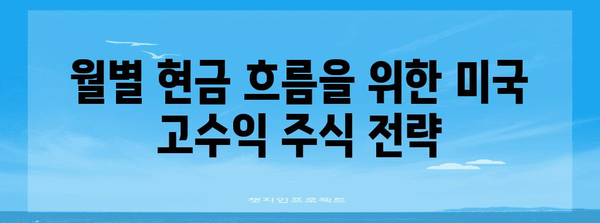 미국 고수익 월 배당주 투자 가이드