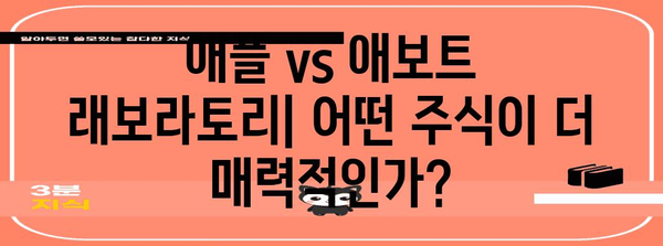 배당성장주 투자를 위한 궁극적 가이드 | 애플 vs 애보트 래보라토리