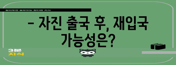 불법체류자 대응 가이드 | 자진 출국 절차 이해하기