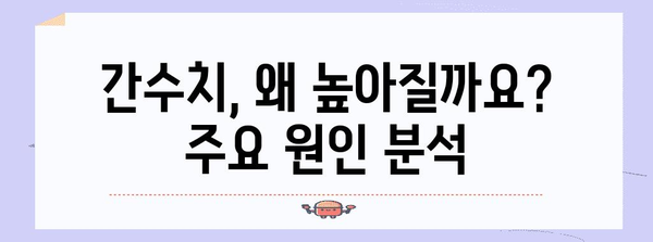 간수치 상승의 원인 찾기 | 증가 요인, 건강 정보