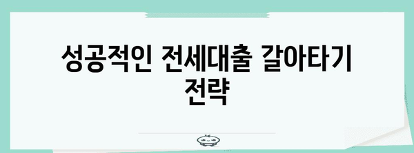 이자 절감 전세대출 갈아타기 전략 | 최저금리 찾기와 성공적인 과정