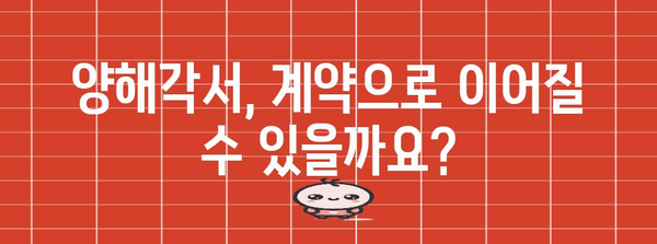 양해각서 작성 가이드| 핵심 내용과 유의 사항 | 계약, 합의, 법률, 문서 작성