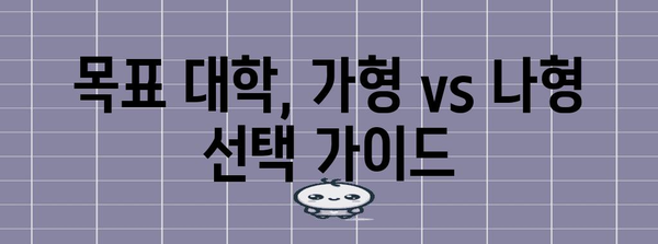 수능 가형 vs 나형| 나에게 맞는 선택은? | 수능, 선택과목, 가형, 나형, 학습 전략