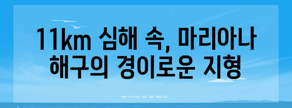 마리아나 해구| 지구에서 가장 깊은 심해의 비밀 | 심해 탐험, 해구, 지형, 생물