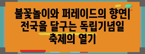 미국 독립기념일 기념 특집 | 역사, 문화, 축제 정보 총정리