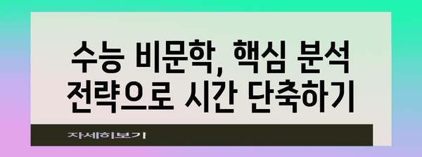 수능 비문학 마스터하기| 핵심 분석 전략 및 문제풀이 팁 | 수능, 비문학, 독해, 분석, 문제풀이