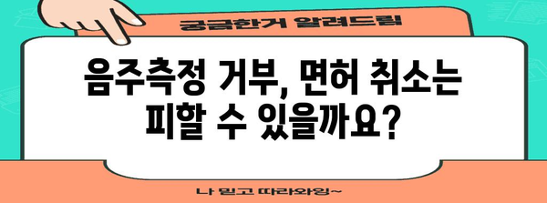 음주운전 vs 음주측정 거부| 어느 죄가 더 무거울까? | 처벌 수위 비교, 벌점, 면허 취소, 실제 사례