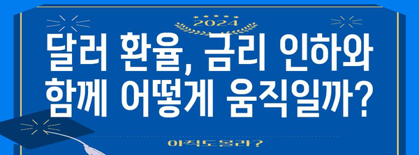 금리 인하의 파도 | 부동산 시장과 달러 환율의 전망