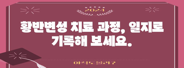 황반변성 치료제 성분과 치료 일지 공개