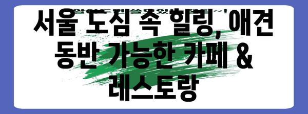 애견과 함께 특별한 데이트 장소 | 서울, 경기, 부산 소개